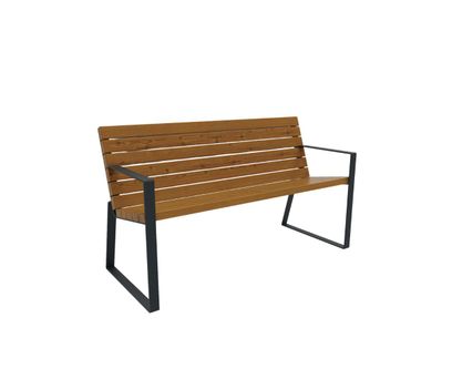 Banca din lemn cu spatar model 9
