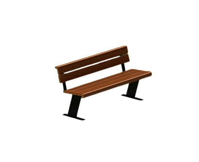 Banca parc din lemn cu spătar 3