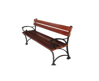 Banca parc din lemn cu spatar model 6
