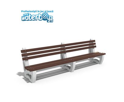 Concrete Urban Park Bench model 16