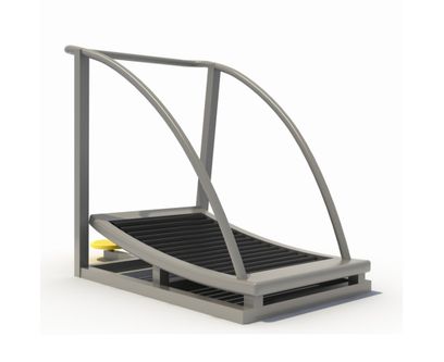 Bandă de alergare pentru fitness de exterior Model 2, metal, 120x65x150 cm