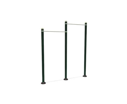 Bara dubla pentru tractiuni pentru exterior, +12 ani, 300x12x260 cm