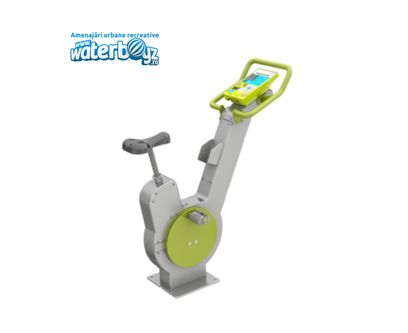 Bicicleta Fitness Eco-Energy de exterior, 105x45x121 cm, metal