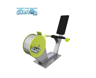 Bicicleta inclinata Eco-Energy de exterior, 132x65x101 cm, metal