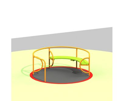 Carusel pentru copii incluziv, 3-6 ani, metal si plastic LLDPE