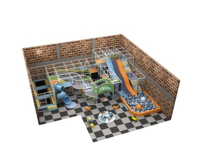 Amenajare Completa loc de joaca de interior Color Joy, 3-12 ani, 1530x1500x420 cm
