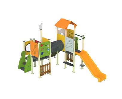 Complex de joaca de exterior Happy Garden, 2-6 ani, 338x263x230 cm