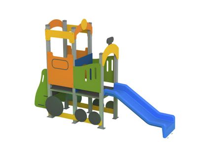 Complex de joaca de exterior Happy Train, 2-6 ani, 272x67x190 cm
