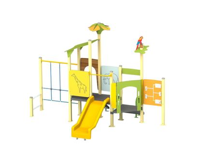 Complex de joaca de exterior Mini Forest 2, 0-3 ani, 336x234x241 cm