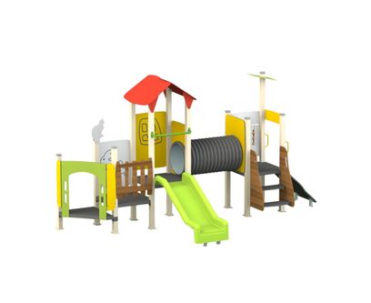 Complex de joaca de exterior Mini Garden 2, 0-3 ani, 377x192x200 cm