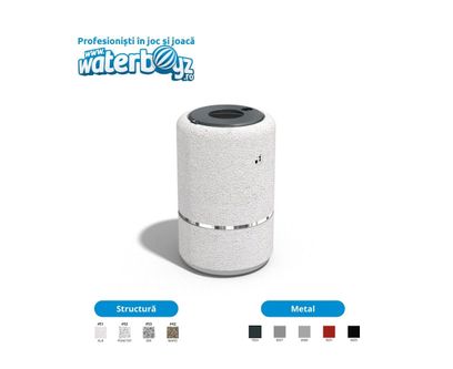 Concrete Urban Waste Bin 1