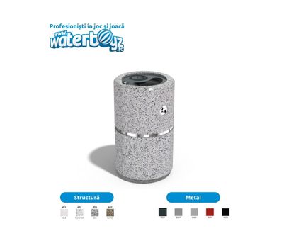 Concrete Urban Waste Bin 9
