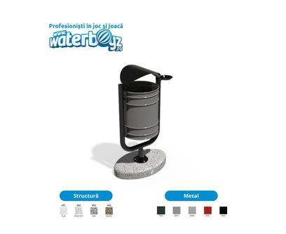 Metal Urban Waste Bin 1
