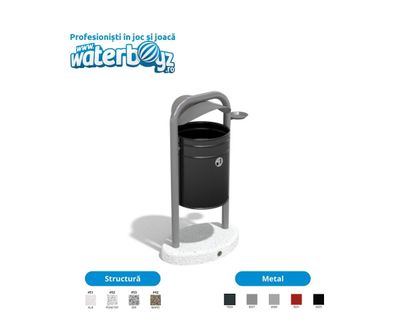 Metal Urban Waste Bin 2