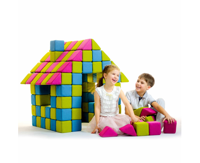 Cuburi Magnetice 3D Jolly Heap, 100 de piese