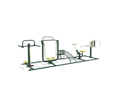 Echipament fitness multifunctional Model 11, exterior, 550x150x150 cm