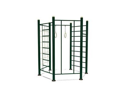 Echipament fitness multifunctional Model 10, exterior, 210x210x260 cm