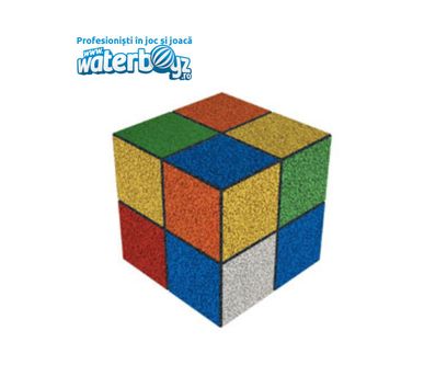 Rubic Cube 3D Figurine