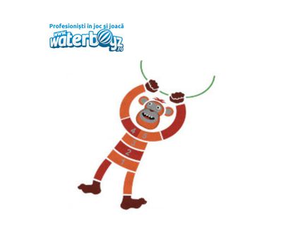 Figurina 3D Monkey pentru locuri de joaca, 33x300x600 cm