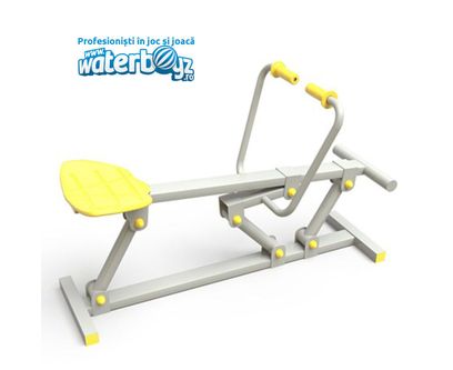 Aparat de fitness Row de vaslit pentru exterior, 50x130x160 cm, metal si plastic LLDPE