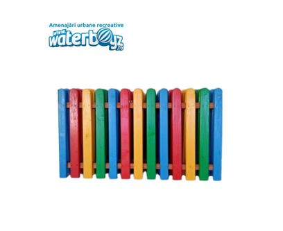 Gard colorat loc de joaca