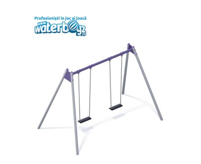 Leagan pentru copii Metal 3, 3-12 ani, 204x330x239 cm