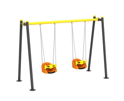 Leagan din metal pentru copii model Happy Kid, 1-4 ani, 320x150x220 cm