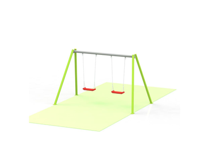 Leagan din metal pentru copii cu 2 locuri Model 92, 3-12 ani, 296x178x182 cm