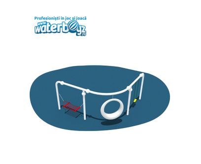 3-seats Swing with LED Ring