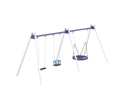 Ansamblu de leagane pentru copii Trio, 2-12 ani,  583x213x243 cm