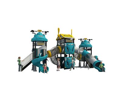 Complex de joaca pentru copii de metal Auto World 6, exterior, 3-15 ani, 1120x520x450 cm