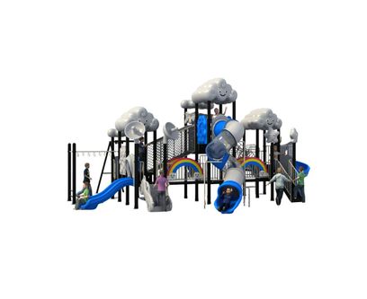 Complex de joaca pentru copii de metal Cloud 10, exterior, 3-12 ani, 1040x840x500 cm