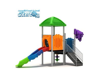 Complex de joaca pentru copii de metal Economy 26, exterior, 3-12 ani, 470x300x370 cm