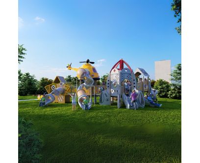 Complex de joaca pentru copii de metal Imaginarium, exterior, 3-15 ani, 1180x780x420 cm