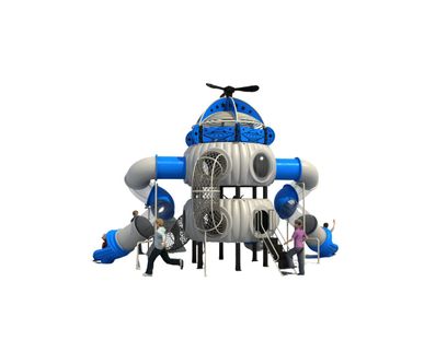 Complex de joaca pentru copii de metal Space Base 8, exterior, 3-15 ani, 770x550x520 cm