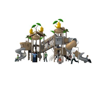 Complex de joaca pentru copii de metal Tree House 3, exterior, 3-15 ani, 990x570x550 cm