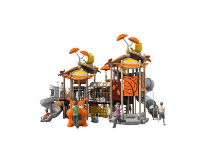 Complex de joaca pentru copii de metal Tree House 9, exterior, 3-15 ani, 830x730x550 cm