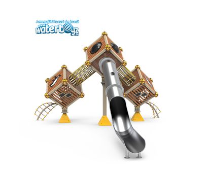 Complex de joaca pentru copii de metal Treehouse 2, exterior