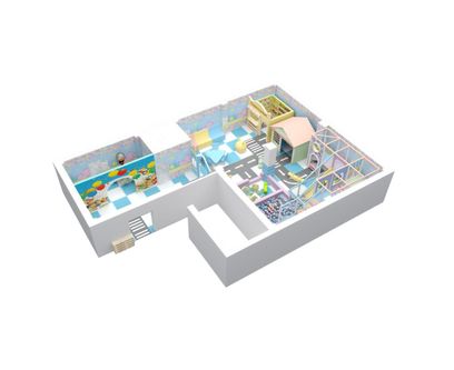 Loc de joaca modular de interior pentru copii Hero Kids, 3-12 ani