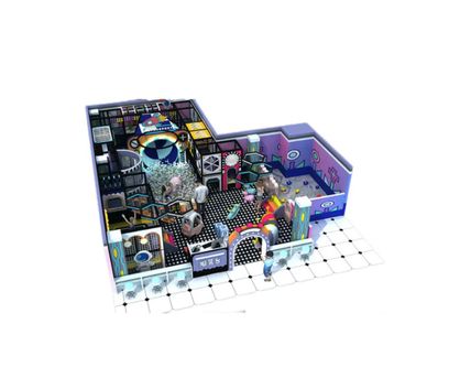 Loc de joaca modular de interior pentru copii modular RoboLand, 3-12 ani