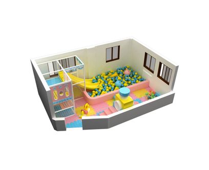 Loc de joaca modular de interior pentru copii Sunshine, 3-12 ani