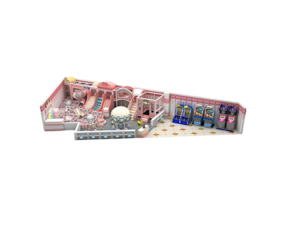 Loc de joaca modular de interior pentru copii Lala Land, 3-12 ani
