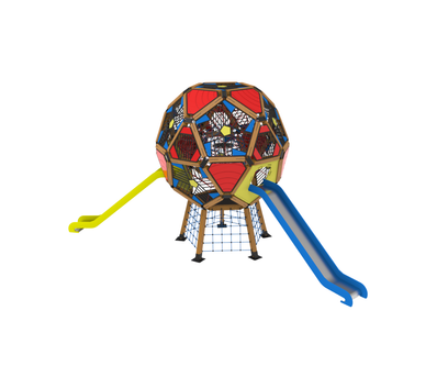 Loc  de joaca din lemn pentru copii Arhimede 3, exterior, 5-16 ani, 940x360x450 cm