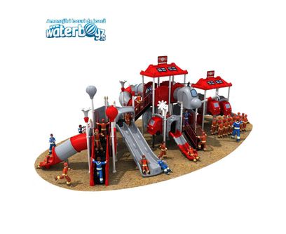Complex de joaca pentru copii de metal Fire Control 1, exterior, 3-12 ani