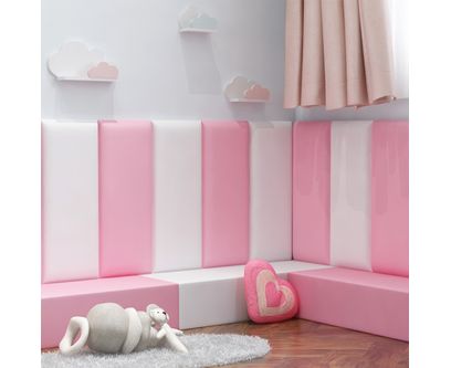 Panou de perete Soft Play cu burete, model Pink, pentru locuri de joaca de interior