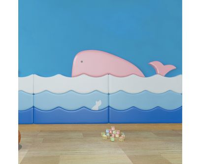 Panou de perete Soft Play cu burete, model Sea, pentru locuri de joaca de interior