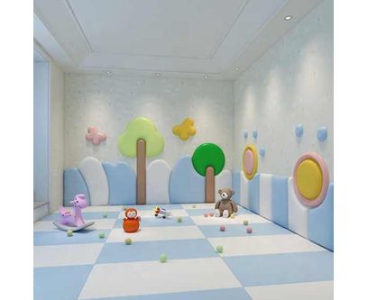 Panou de perete Soft Play cu burete, model Avion, pentru locuri de joaca de interior