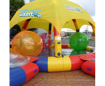Bila gonflabila de mers pe apa 1.8 m x 1 mm PVC VERDE