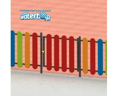 Poarta gard colorat loc de joaca 80cm