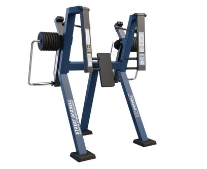 Outdoor converging chest press